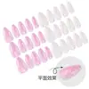 Uñas Vestibles de Comercio Exterior, Uñas Cortas Blancas y Rosas con Lunares Simples, Más Vendidas, Arte de Uñas que Ilumina la Piel, Uñas Postizas Vestibles