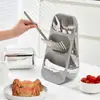 Portapalillos transparente multifuncional, estante de almacenamiento de inserción inclinado, escurridor de cubiertos, estante jaula para palillos de cocina para el hogar