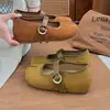 Zapatos de tacón alto poco profundos estilo francés para mujer, nuevos mocasines de cuero de verano 2026 para combinar con faldas, zapatos Mary Jane de punta dividida