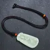 Atacado de fábrica imitação de Jade Hetian Jade Branco lótus sentado Guanyin pingente Mongólia Exterior ciano claro Bodhisattva pingente colar de jade