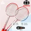 Raqueta de Bádminton Peak Peak Genuina Oficial Tienda Insignia Carbono Completo Ultraligera Adulto y Niños Resistente Set de Doble Raqueta