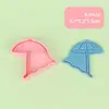 Molde para Galletas 3D Serie Vacaciones en la Playa Cortador Estampador de Galletas Realista DIY Diseño de Prensa Tridimensional