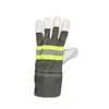 Guantes de cuero protectores para soldadura, resistentes al calor, resistentes a altas temperaturas, suaves y resistentes al desgaste, adecuados para soldadura de protección secundaria, protección laboral y poda de jardinería