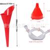 Kit de funil de reabastecimento multicalibre funil com filtro tubo telescópico carro e motocicleta óleo gasolina plástico longo