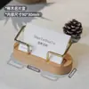 Porta-Cartões de Visita de Nogueira Suporte de Mesa para Cartões de Visita de Latão Base para Porta-Cartões de Visita Personalizado Rack de Exibição de Cartões de Visita