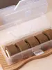 Caja de Empaque para Rollo de Pastel, Caja Reutilizable de Almacenamiento Refrigerado, Caja para Conservar la Frescura, Caja para Cortar Rollo de Pastel, Caja de Empaque