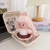 Conjunto de ropa para muñeca Labubu de barbería vintage, compatible con la 1ª, 2ª y 3ª generación de Labubu, incluye falda plisada de repuesto
