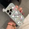 Funda con Patrón de Meteorito de Fresa Kitty para Apple 17, iPhone 16 Pro, 15/14, 13/12, Silicona Antigolpes