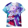 2025 Amazon Nuevo Deporte Manga Corta Animación Sonic 3D Impresión Digital Cuello Redondo Camiseta Anime Manga Corta