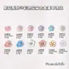 Acessórios Coloridos de Liga de Camélia para Nail Art Flor de Pérola Flor de Cinco Pétalas Decoração de Unhas Acessórios DIY