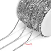 Cadena Ovalada de Acero Inoxidable de 2-3 mm de Ancho Cadena Boston Accesorios para Joyería de Collares Pulseras DIY Transfronterizos