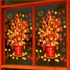 2024 Árbol de la Fortuna de Año Nuevo Pegatina para Ventana Año del Dragón Festiva Decoración de Festival de Primavera Pegatina para Escaparate Adhesivo para Ventana