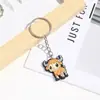 Nuevo Producto 2025 Llavero Creativo de Dibujos Animados Vaca de las Tierras Altas Colgante de Joyería de Goma Suave PVC Muñeca Linda Colgante para DIY