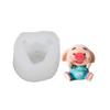 Diy rede tridimensional Red Pig gelo treliça molde de silicone mousse bolo molde silicone aromaterapia vela molde urso cão