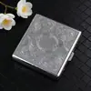 Porta-Cigarros de Metal para 20 Cigarros, Caixa de Armazenamento de Metal Portátil, Caixa de Cigarros Vazia Criativa Personalizada com Relevo Unilateral, Anti-Pressão e à Prova de Umidade