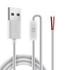 USB Macho de Dos Núcleos Personalizado con Interruptor 501 a Conexión Superior de Estaño Barra de Luz LED Lámpara de Mesa Luz Nocturna Cable de Alimentación Fábrica