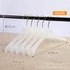 Percha de plástico transparente para ropa de mujer adulta, con pinzas para pantalones, antideslizante, para tintorería y hogar.