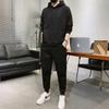 Suéter con capucha de tela Chaolun, traje de chaqueta de manga larga, cárdigan, pantalones, ropa informal, traje deportivo transfronterizo para hombre.