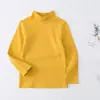 Ropa Térmica de Forro Polar para Niños Otoño e Invierno Capa Base de Forro Polar Cuello Alto Ropa Cálida para Niños y Niñas Tops para Niños Camiseta para Bebé