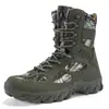 Botas Táticas de Treinamento para Caminhada e Montanhismo, de Cano Alto, Tamanho Grande, para Homens, Antiderrapantes, Resistentes ao Desgaste, para Uso Externo, Botas de Deserto, Atacado