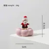 Papá Noel Transfronterizo Giratorio Vidrio Navideño Hecho a Mano Creativo Regalo para Coche Adorno de Escritorio Artesanía