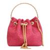 Bolso de mujer, elegante bolso de mensajero de nicho, con cadena de diamantes a juego, bolso de cubo portátil, bolso de noche de moda transfronteriza, venta al por mayor