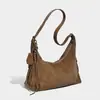 Bolsa de Axila com Design de Nicho Feminina 2025 Outono e Inverno Novo Estilo Simples para o Dia a Dia Ombro com Toque Fosco Transversal para Mulheres