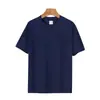 Transfronteiriça Nova Camiseta de Manga Curta 100% Algodão 260g Pesada Manga Curta Masculina e Feminina Versátil Camiseta de Placa Grande Casual Estilo Americano