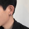 Pendientes de flor de rosa para hombre, diseño retro de nicho, pendientes con personalidad simple para mujer, accesorios con temperamento, joyería combinable.