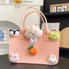 Bolsa de Animales de Fieltro de Dibujos Animados Bolso de Muñeca Linda Bolso de Mano de Fieltro Bolsas de Fiesta para Niños Bolso Tote Bolsa de Fieltro Personalizable