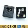 Tomada AC em Forma de 8 com Fusível Dois em Um, em Forma de 8 com Fusível, Tomada de Encaixe Fusível Único C8