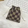 Bolsa de pana a cuadros, Bolsa de regalo para eventos de estilo clásico, Empaque literario y creativo, Bolsa de almacenamiento para joyería