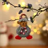 Nuevo Pin de Navidad Pequeño Colgante de Tela Muñeco Colgante para Árbol de Navidad Suministros de Decoración Navideña