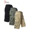 Pantalones Cortos Cargo Rectos de Verano para Hombre Cross-Border 2026, Elegantes Casuales Tácticos con Múltiples Bolsillos para Viajero, Venta al por Mayor