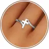Anillo Abierto con Forma de Cruz de Moda Europea y Americana Transfronterizo de Lujo Ligero para Mujer, Anillo Versátil de Gama Alta de Nicho al por Mayor