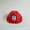 Halloween Pvc Blister Material Chapéu Vermelho de Aviso de Fogo Chapéu de Bombeiro Chapéu de Brinquedo para Crianças Festa Festa Venda Direta da Fábrica