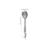 Conjunto de Talheres de Titânio Puro Transfronteiriço, Conjunto de Quatro Peças de Colher e Hashi de Alta Qualidade, Caixa de Armazenamento Ultra-Leve Portátil para Acampamento ao Ar Livre