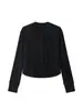 Cárdigan Ligero de Lino Tencel para Mujer 2026 Primavera y Verano Nuevo Estilo Cuello Henry Manga Larga Protector Solar Exterior Chaqueta de Punto Casual