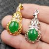 Colgante de jade colgante de calabaza turquesa colgante de calabaza verde Yang roca de cuarzo colgante de collar de calabaza de jade colgante de jade