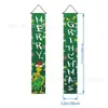 Temu Gran Venta Serie de Banderas Dobles Navideñas Impresión de Alta Definición Papá Noel Muñeco de Nieve Banderín Decorativo para Pasillo