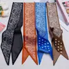 Faixa de Cabelo Dupla Face Estampada Polca Versátil Paisley Dot Nova Coleção Primavera/Outono 2025 para Decoração de Cabelo