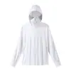Ropa de Protección Solar de Seda de Hielo para Hombres y Mujeres, Hilo Original con Sensación de Hielo, Ropa de Protección Solar UPF50+, Anti-UV, Visera Desmontable, Chaqueta Amigable con la Piel
