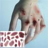 Accesorios de Halloween Pegatinas de Cicatrices Heridas Falsas Pegatinas de Cicatrices Falsas Artefacto de Moretones Tatuajes de Suturas Artificiales Sangrado