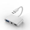 Adaptador OTG É Adequado para Cabo Adaptador Três em Um Tipo-C da Apple para Áudio 3,5mm Chamada de Áudio USB Pen Drive