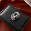 Anillo Abierto de Estrella con Gota de Aceite de Perla de Zircón Estilo Coreano Moda Simple Versátil Anillo para Dedo Índice Diseño Nicho de Joyería