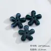 Flores coloridas de cerámica de cinco pétalos hechas a mano DIY materiales para decoración de joyas de collar pulsera accesorios