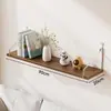 Estante de pared tabla de madera de una sola tabla sala de estar mesita de noche estante de soporte sin perforación estante flotante de pared para el hogar
