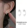 Brincos de Tarraxa Flor de Agulha Prata de Lei S999 para Mulheres Cuidado com Piercing na Orelha Brincos com Fecho de Rosca para Dormir (Não é necessário remover) Joias para Orelha Elegantes de Alta Qualidade 2026