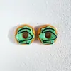 Juguete de Comida de Simulación Rosquilla Pegamento de Crema Accesorios Piezas de Resina Zuecos DIY Pinzas para el Cabello Hechas a Mano Adornos para el Cabello Llaveros