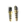 Conector para Audífonos Personalizado 2.5 Chapado en Oro 2.5mm Cuatro Niveles 3.8 Disco 20.8L Chapado en Oro Vinilo Bajo en Plomo Conector para Audífonos